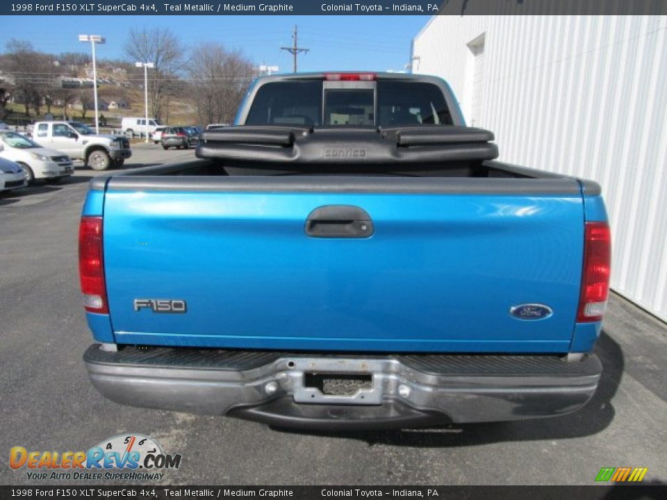 1998 Ford F150 XLT SuperCab 4x4 Teal Metallic / Medium Graphite Photo #8