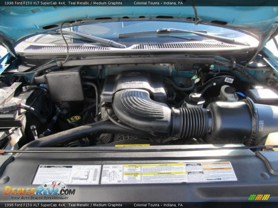 1998 Ford F150 XLT SuperCab 4x4 Teal Metallic / Medium Graphite Photo #10