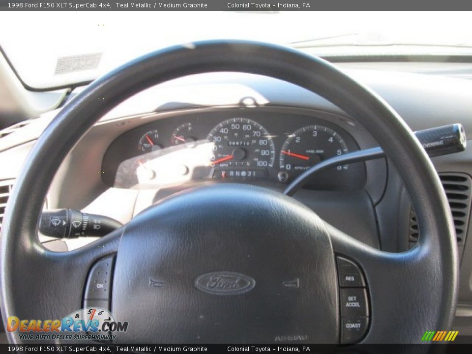 1998 Ford F150 XLT SuperCab 4x4 Teal Metallic / Medium Graphite Photo #16