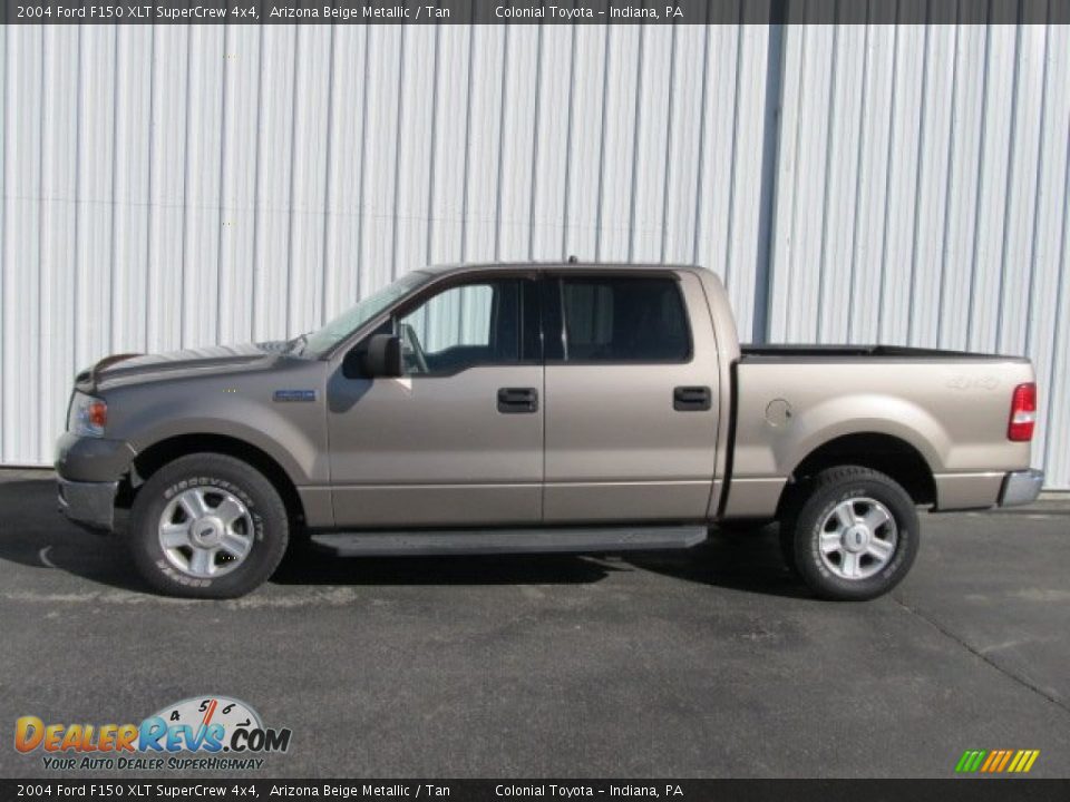 2004 Ford F150 XLT SuperCrew 4x4 Arizona Beige Metallic / Tan Photo #2