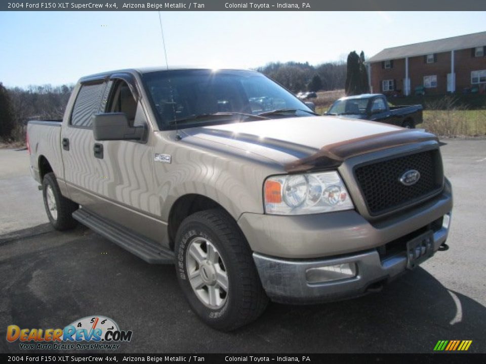 2004 Ford F150 XLT SuperCrew 4x4 Arizona Beige Metallic / Tan Photo #5