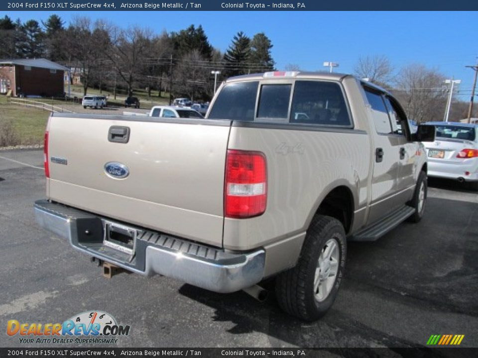 2004 Ford F150 XLT SuperCrew 4x4 Arizona Beige Metallic / Tan Photo #7
