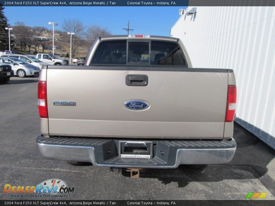 2004 Ford F150 XLT SuperCrew 4x4 Arizona Beige Metallic / Tan Photo #8