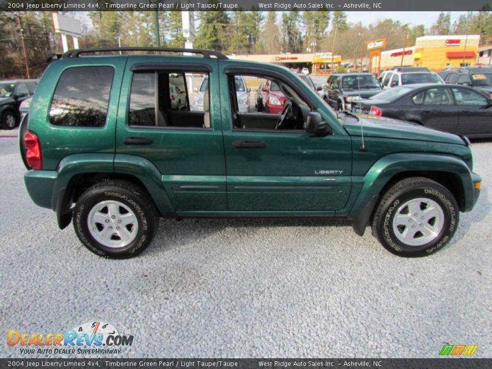 2004 Jeep Liberty Limited 4x4 Timberline Green Pearl / Light Taupe/Taupe Photo #3