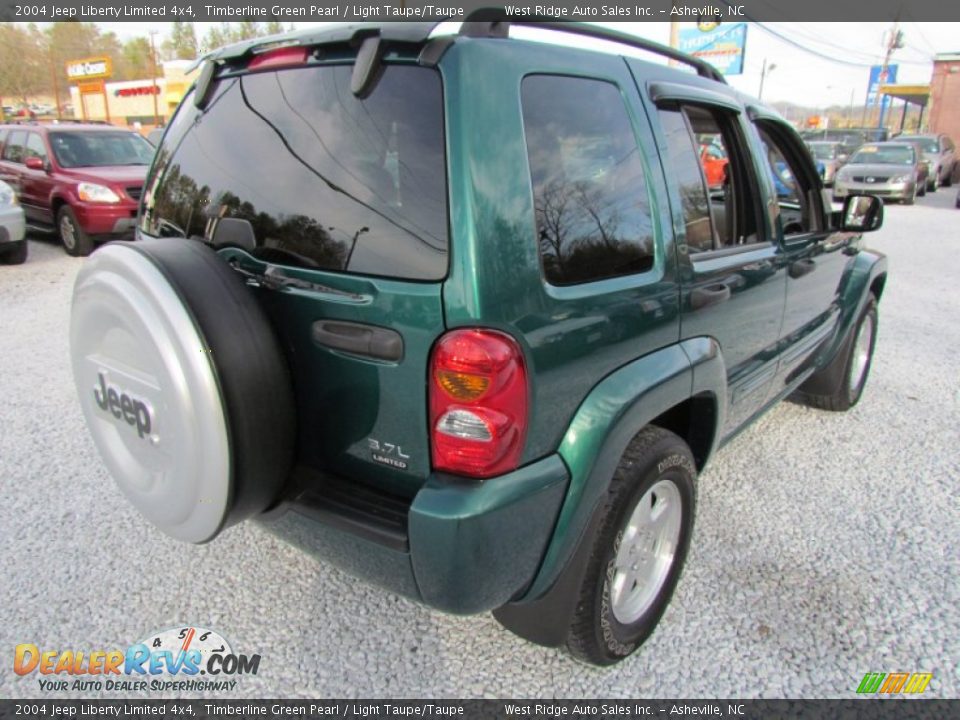 2004 Jeep Liberty Limited 4x4 Timberline Green Pearl / Light Taupe/Taupe Photo #5