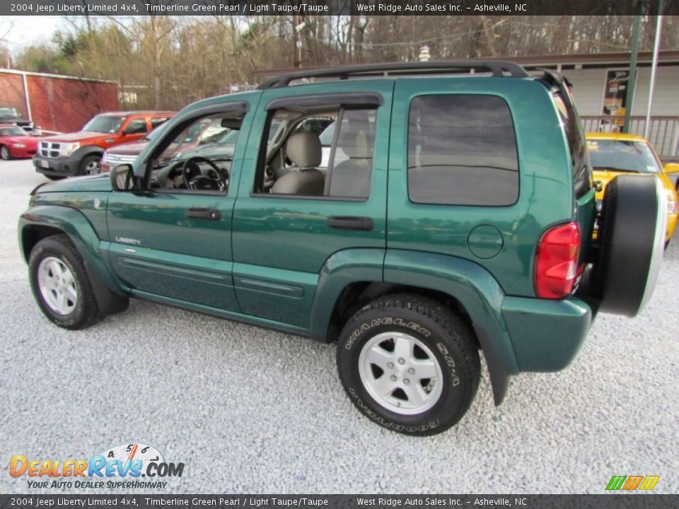 2004 Jeep Liberty Limited 4x4 Timberline Green Pearl / Light Taupe/Taupe Photo #8