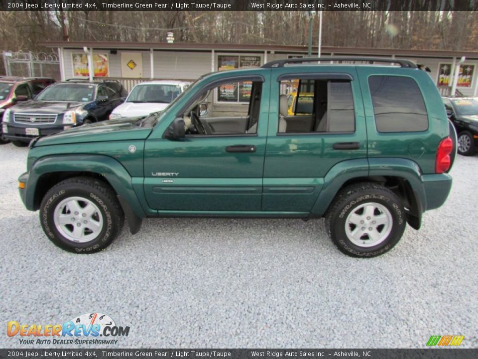 2004 Jeep Liberty Limited 4x4 Timberline Green Pearl / Light Taupe/Taupe Photo #9