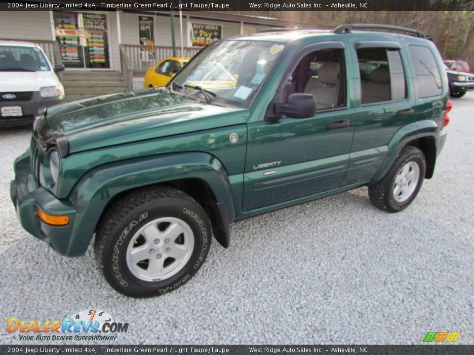 2004 Jeep Liberty Limited 4x4 Timberline Green Pearl / Light Taupe/Taupe Photo #10