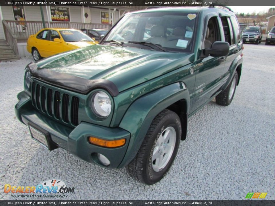 2004 Jeep Liberty Limited 4x4 Timberline Green Pearl / Light Taupe/Taupe Photo #11