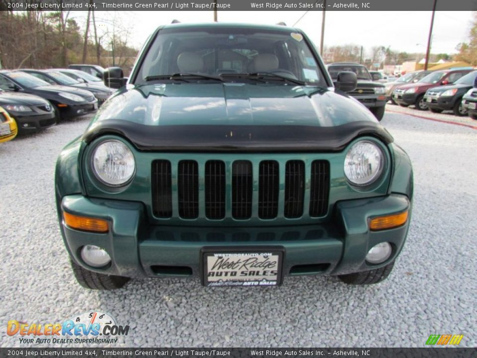 2004 Jeep Liberty Limited 4x4 Timberline Green Pearl / Light Taupe/Taupe Photo #12