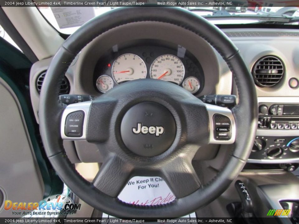 2004 Jeep Liberty Limited 4x4 Timberline Green Pearl / Light Taupe/Taupe Photo #31