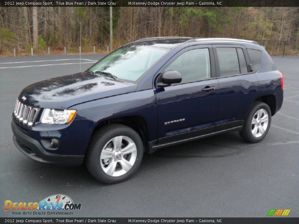 2012 Jeep Compass Sport True Blue Pearl / Dark Slate Gray Photo #1