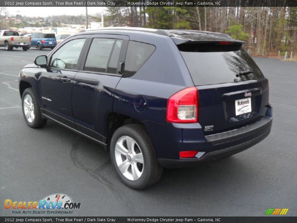 2012 Jeep Compass Sport True Blue Pearl / Dark Slate Gray Photo #2