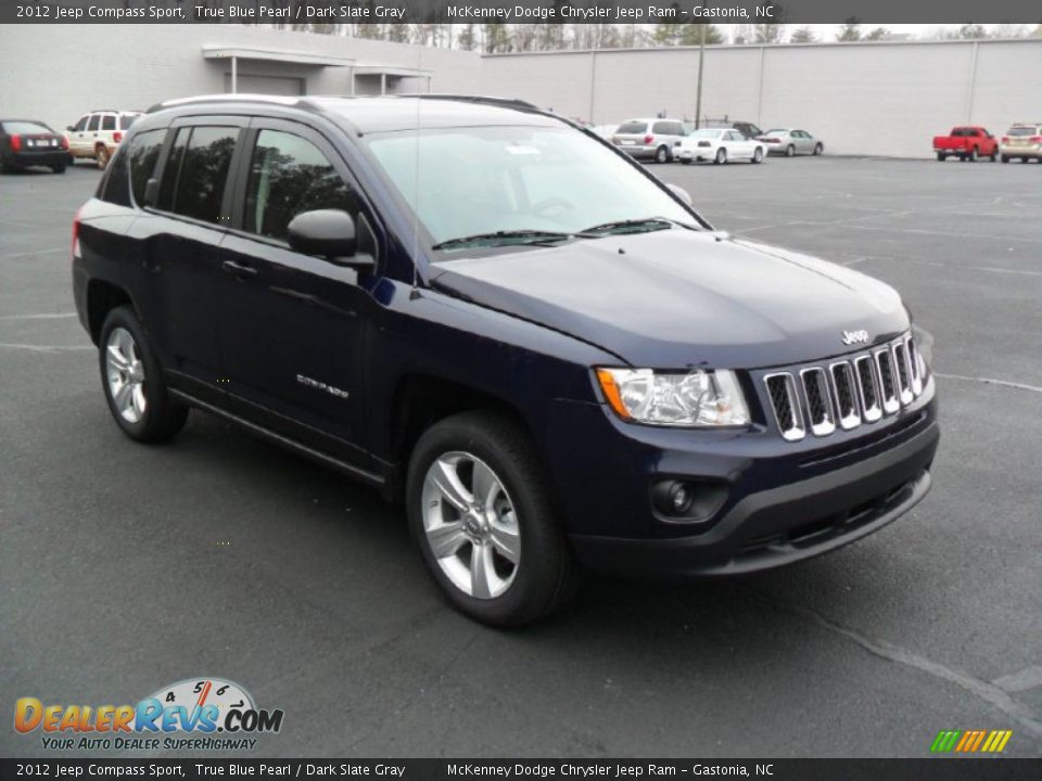 2012 Jeep Compass Sport True Blue Pearl / Dark Slate Gray Photo #5