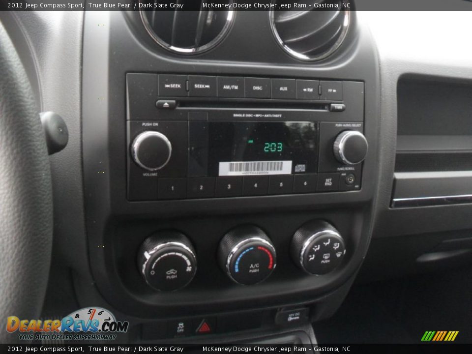 2012 Jeep Compass Sport True Blue Pearl / Dark Slate Gray Photo #11