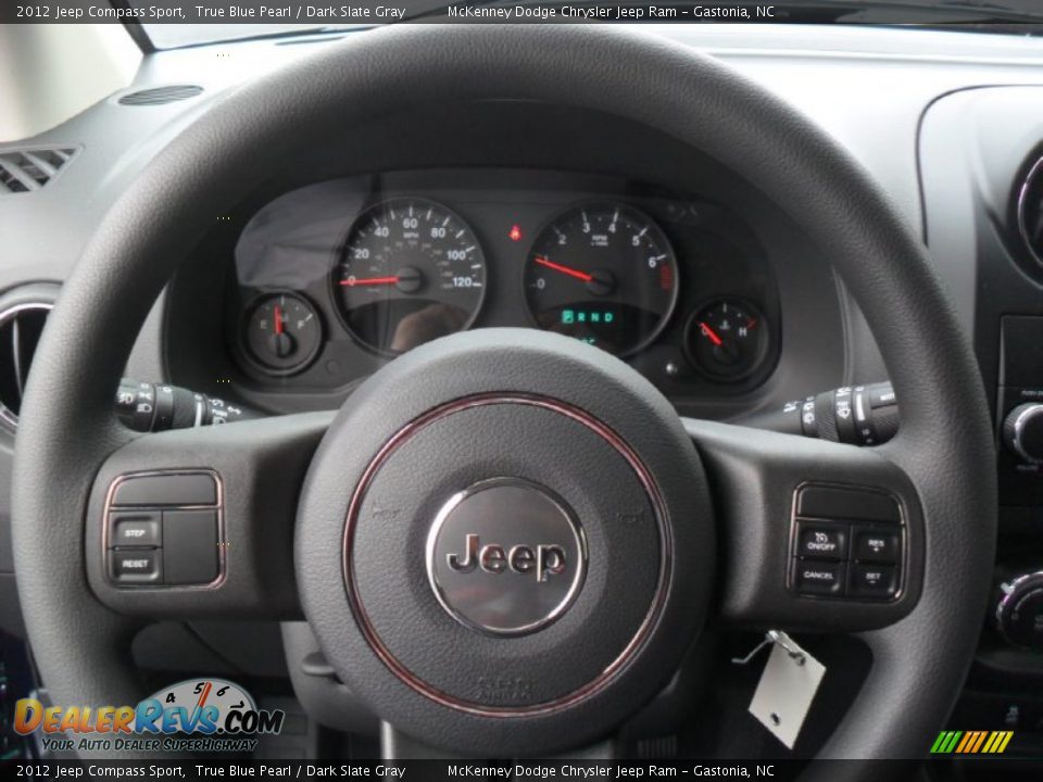2012 Jeep Compass Sport True Blue Pearl / Dark Slate Gray Photo #12