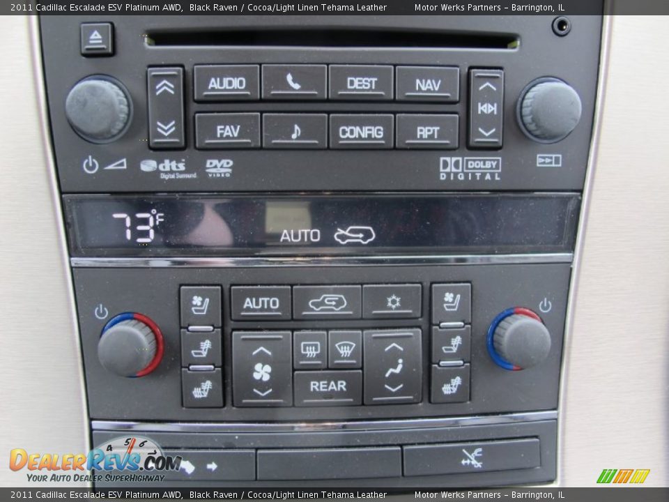 Controls of 2011 Cadillac Escalade ESV Platinum AWD Photo #31
