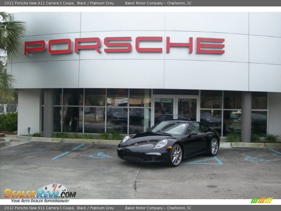 2012 Porsche New 911 Carrera S Coupe Black / Platinum Grey Photo #1