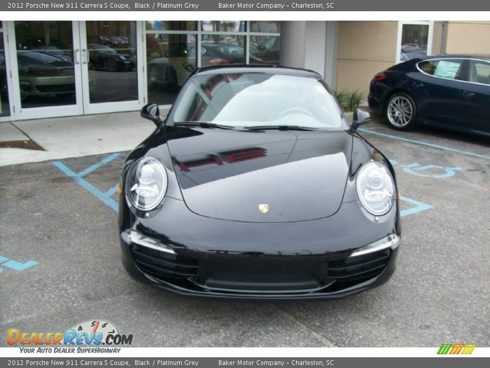 2012 Porsche New 911 Carrera S Coupe Black / Platinum Grey Photo #7