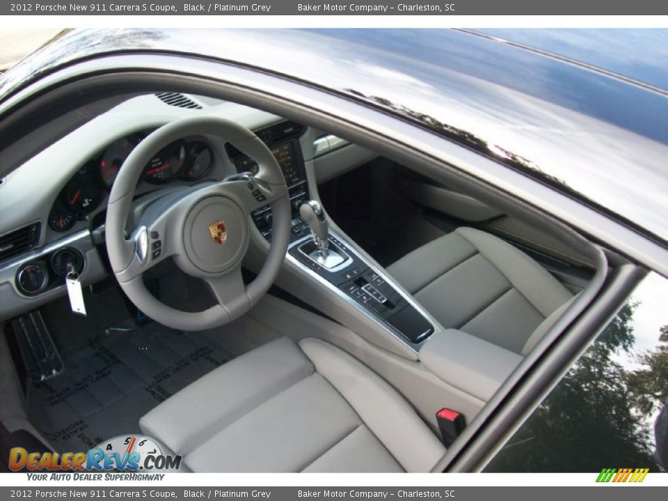 Platinum Grey Interior - 2012 Porsche New 911 Carrera S Coupe Photo #10