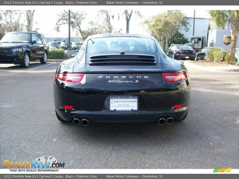 2012 Porsche New 911 Carrera S Coupe Black / Platinum Grey Photo #12