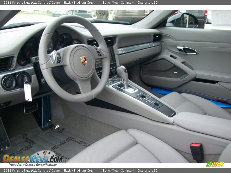 Platinum Grey Interior - 2012 Porsche New 911 Carrera S Coupe Photo #17