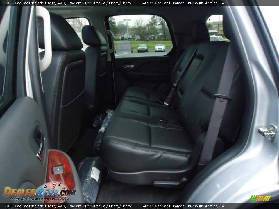 2012 Cadillac Escalade Luxury AWD Radiant Silver Metallic / Ebony/Ebony Photo #8