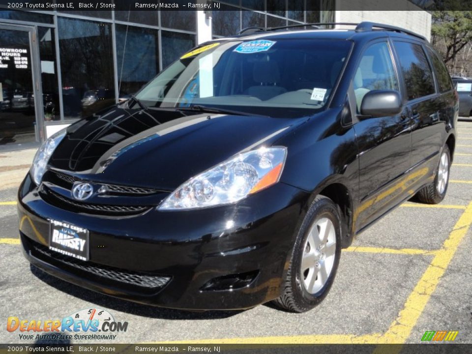 2009 Toyota Sienna LE Black / Stone Photo #1