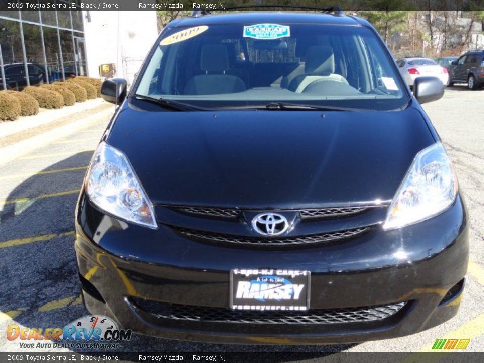 2009 Toyota Sienna LE Black / Stone Photo #2