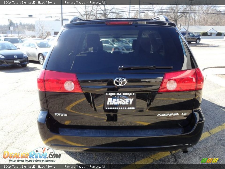 2009 Toyota Sienna LE Black / Stone Photo #6