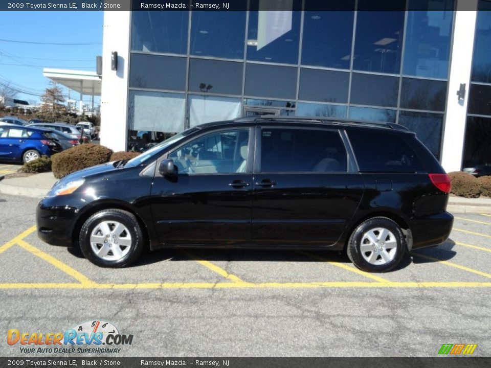 2009 Toyota Sienna LE Black / Stone Photo #8