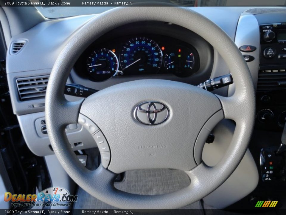 2009 Toyota Sienna LE Black / Stone Photo #27