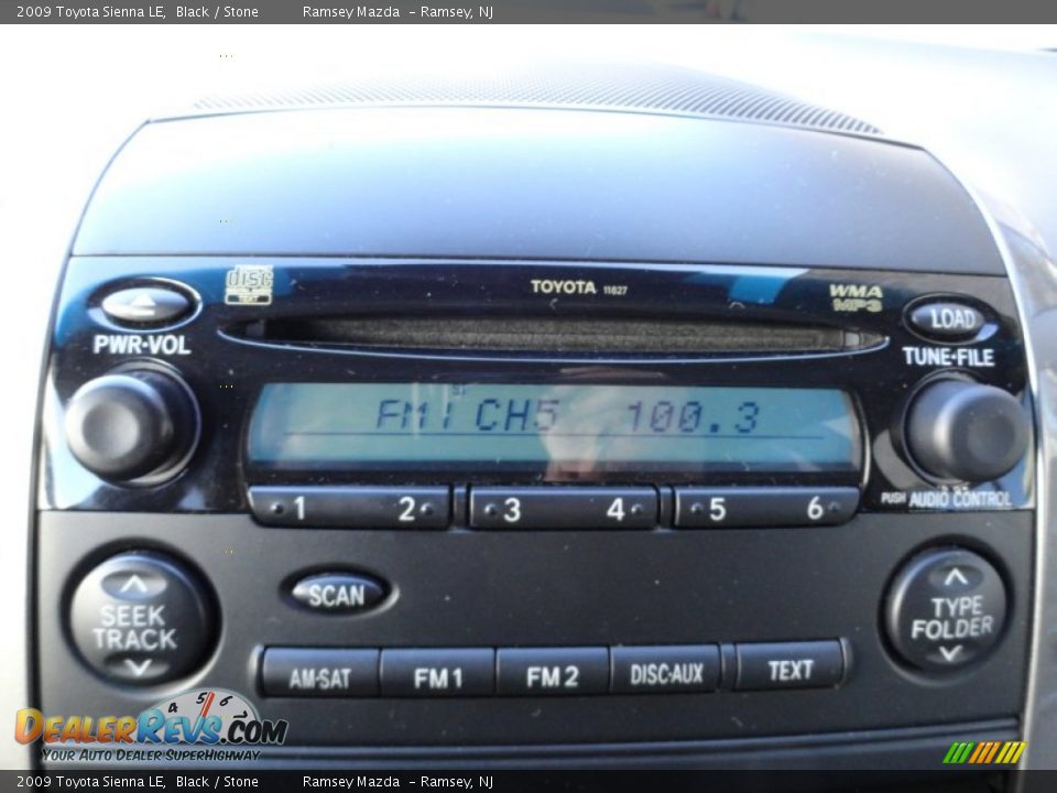 2009 Toyota Sienna LE Black / Stone Photo #33