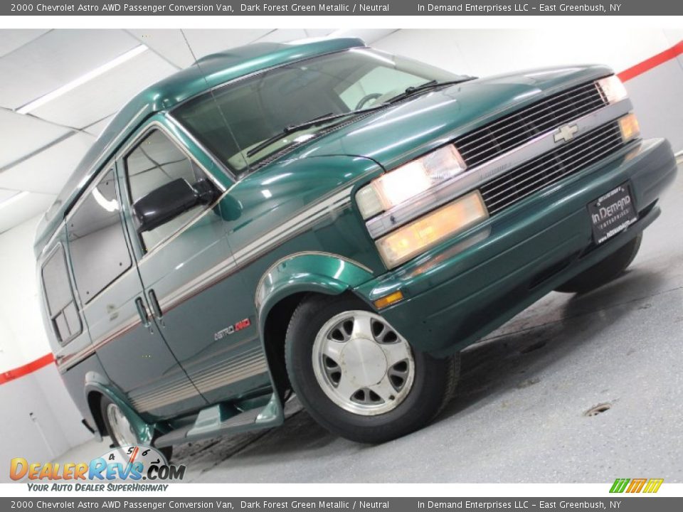 2000 Chevrolet Astro AWD Passenger Conversion Van Dark Forest Green