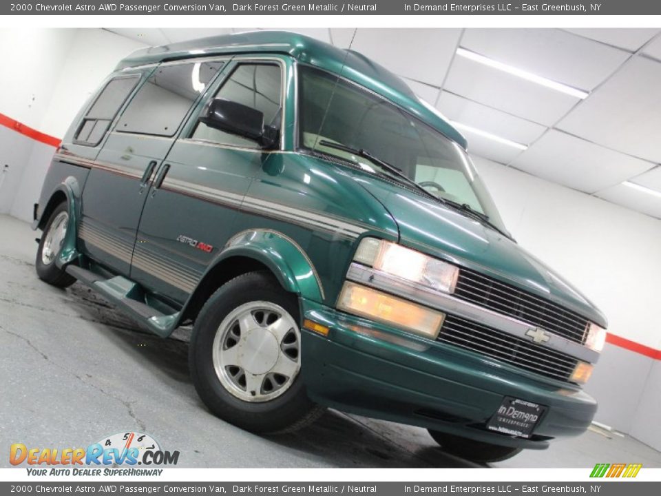 2000 Chevrolet Astro AWD Passenger Conversion Van Dark Forest Green