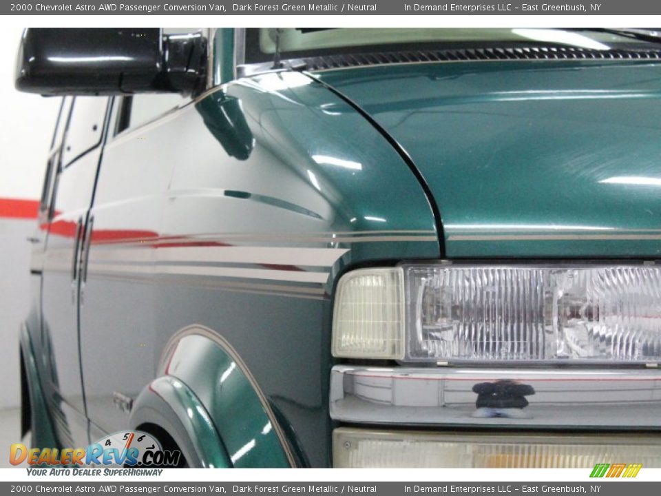 2000 Chevrolet Astro AWD Passenger Conversion Van Dark Forest Green Metallic / Neutral Photo #8