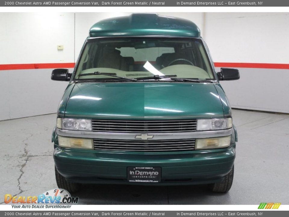 2000 Chevrolet Astro AWD Passenger Conversion Van Dark Forest Green Metallic / Neutral Photo #10