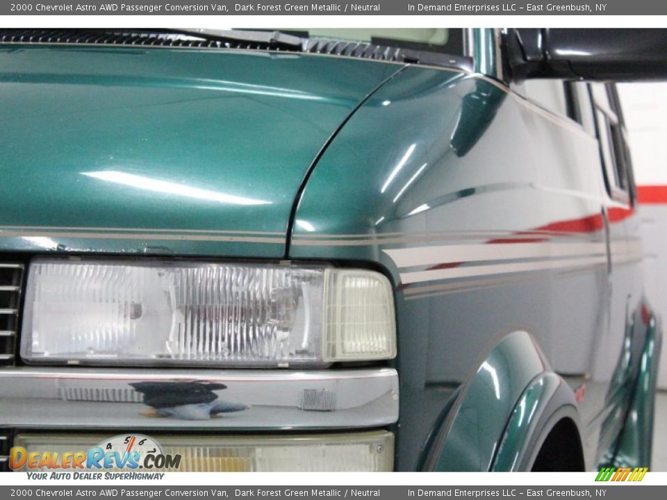 2000 Chevrolet Astro AWD Passenger Conversion Van Dark Forest Green Metallic / Neutral Photo #12