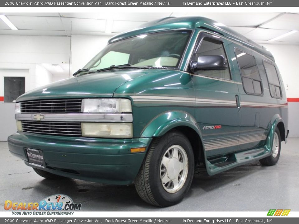 2000 Chevrolet Astro AWD Passenger Conversion Van Dark Forest Green