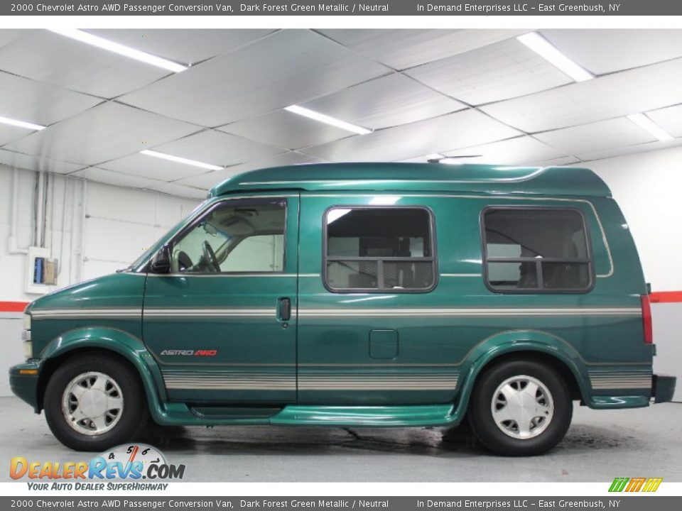 Dark Forest Green Metallic 2000 Chevrolet Astro AWD Passenger Conversion Van Photo #17