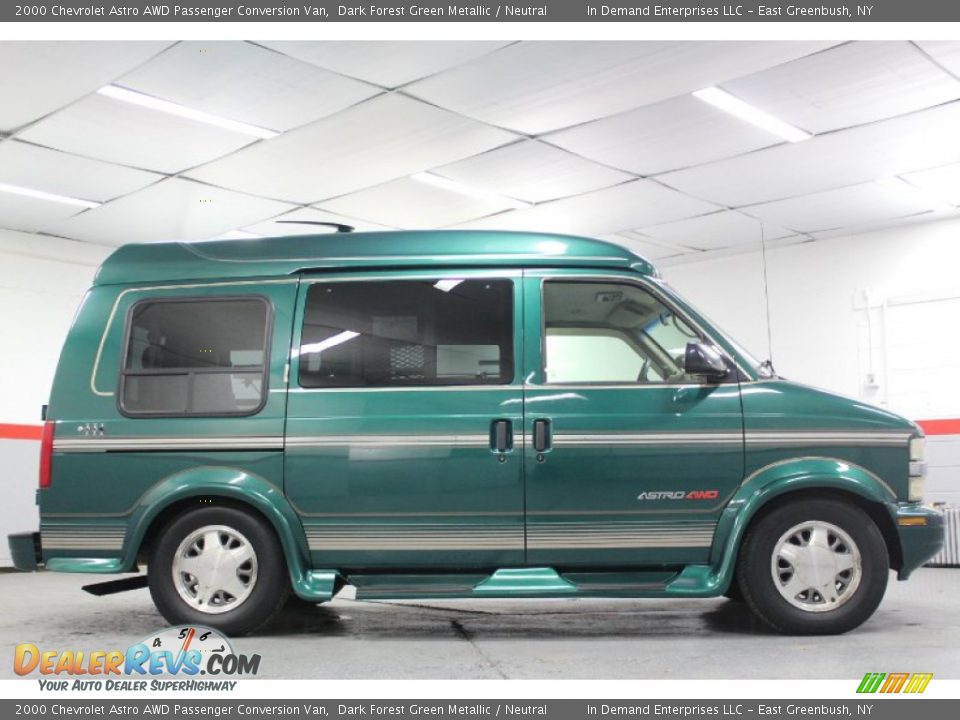 Dark Forest Green Metallic 2000 Chevrolet Astro AWD Passenger Conversion Van Photo #35