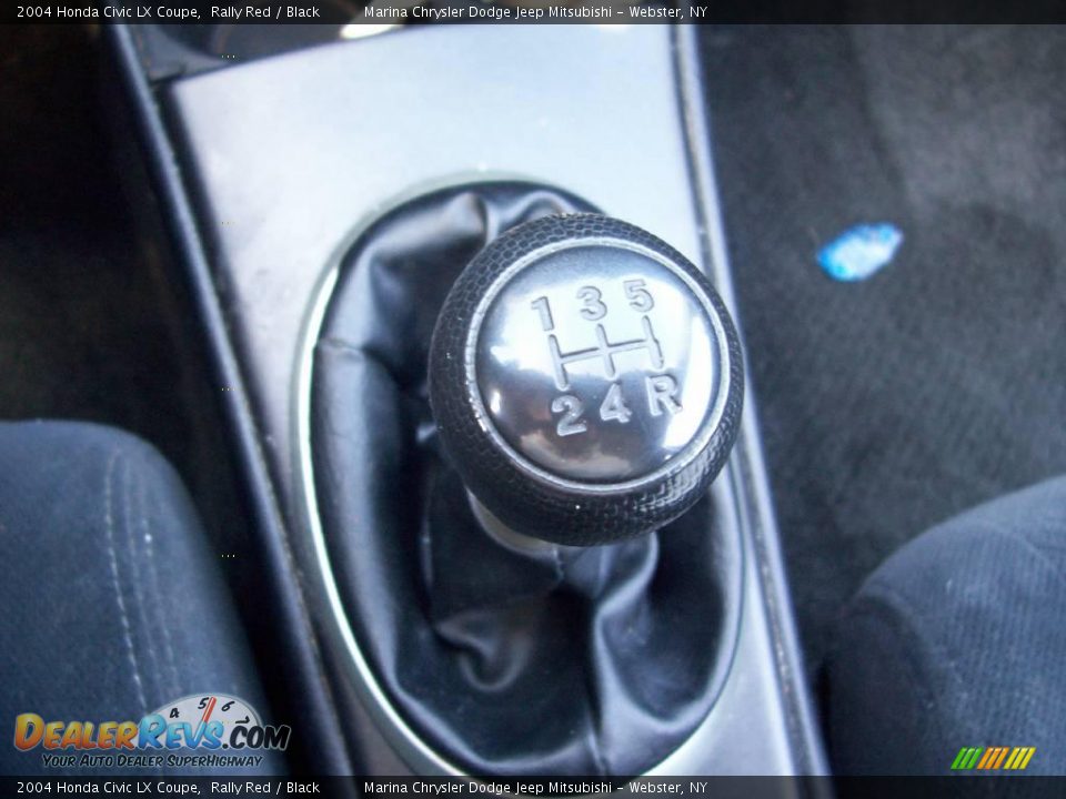 2004 Honda Civic LX Coupe Rally Red / Black Photo #6