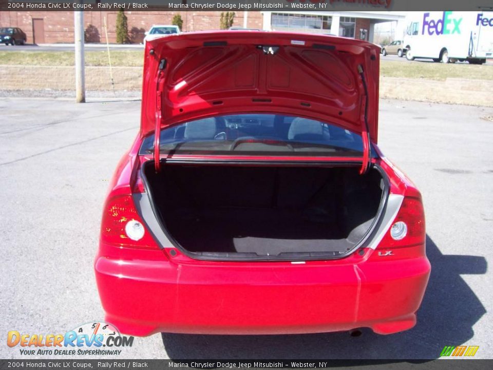 2004 Honda Civic LX Coupe Rally Red / Black Photo #18