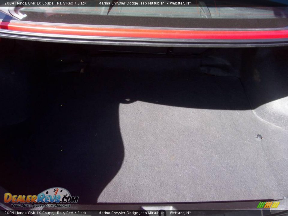 2004 Honda Civic LX Coupe Rally Red / Black Photo #19