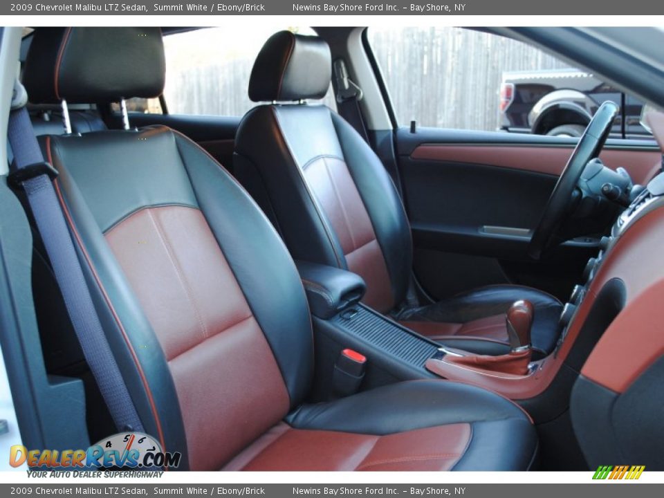 Ebony Brick Interior 2009 Chevrolet Malibu Ltz Sedan Photo