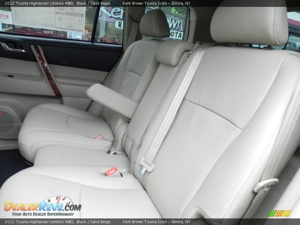 2012 Toyota Highlander Limited 4WD Black / Sand Beige Photo #9