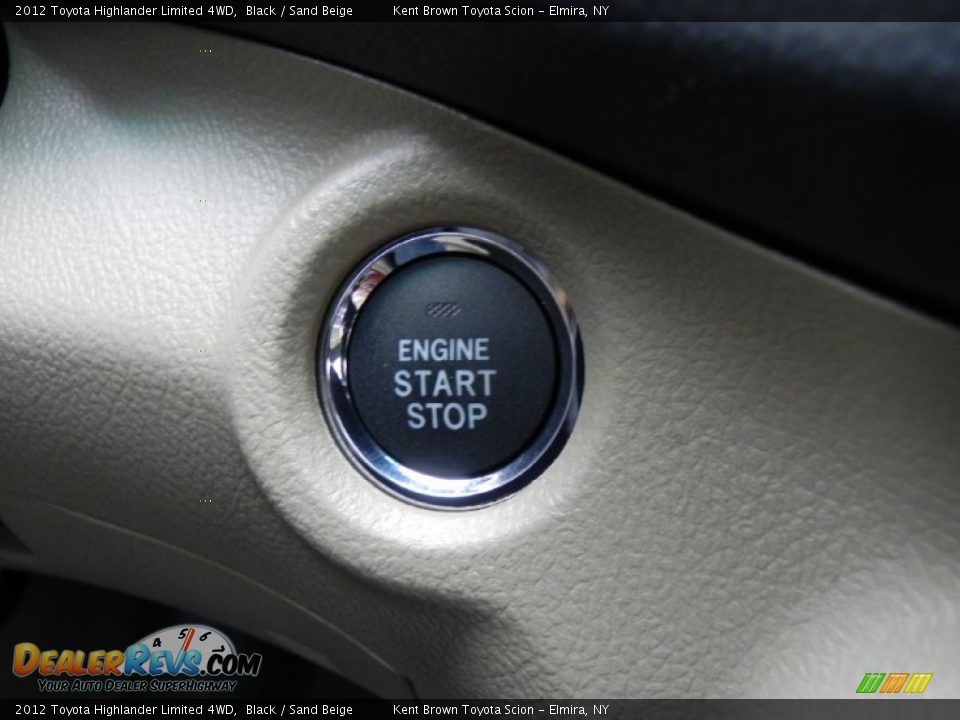 2012 Toyota Highlander Limited 4WD Black / Sand Beige Photo #20