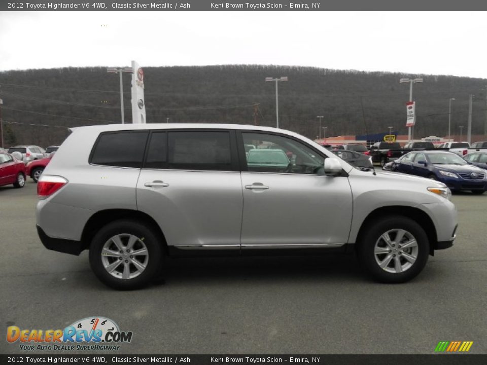 2012 Toyota Highlander V6 4WD Classic Silver Metallic / Ash Photo #3