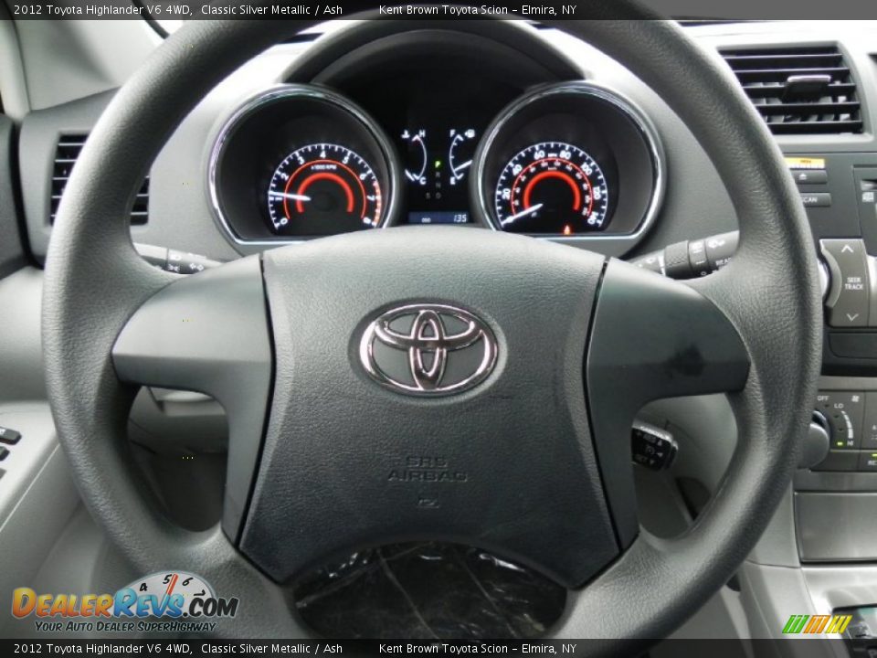 2012 Toyota Highlander V6 4WD Classic Silver Metallic / Ash Photo #4