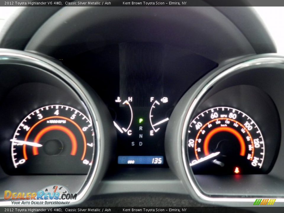 2012 Toyota Highlander V6 4WD Classic Silver Metallic / Ash Photo #11